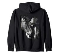 Cowgirl Horse Whisperer Country Rodéo Ranch Silhouette Femme Sweat à Capuche