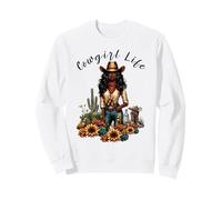 Cowgirl Life African American Melanin Cowgirl Swag Sweatshirt
