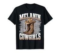 Cowgirl noire, western, rodéo, mélanine, histoire des Noirs, Texas T-Shirt