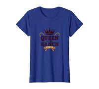 Cowgirl Queen of The Ranch Western Royalty Est. 1873 T-Shirt, Femme, Bleu Royal, XXL