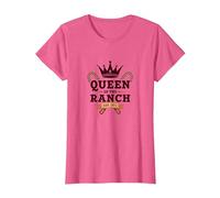 Cowgirl Queen of The Ranch Western Royalty Est. 1873 T-Shirt, Femme, Rose chiné, 3XL