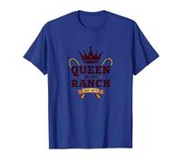 Cowgirl Queen of The Ranch Western Royalty Est. 1873 T-Shirt, Homme, Bleu Royal, 3XL