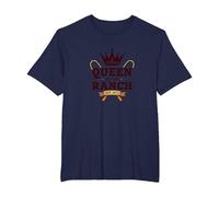 Cowgirl Queen of The Ranch Western Royalty Est. 1873 T-Shirt, Homme Grandes Tailles, Bleu Marine, 5X Tall
