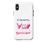 Cowgirl Summer Beach Vacation Maillots de Bain Coque pour iPhone X/XS