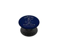 Cowgirl Surf Club Surfer Western Beach Waves Chevaux PopSockets PopGrip Adhésif