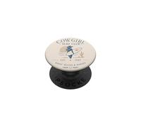 Cowgirl Surf Club Western Surfer Waves Chevaux Rodéo PopSockets PopGrip Adhésif