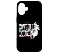 Cowgirl Tough Shirt Cowgirl Shirt Tough Cow Girl Coque pour iPhone 16