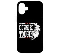 Cowgirl Tough Shirt Cowgirl Shirt Tough Cow Girl Coque pour iPhone 16 Plus