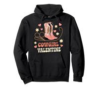 Cowgirl Valentine Bottes Rose Y2K Country Girls Valentine Day Sweat à Capuche