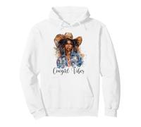 Cowgirl Vibes Melanin Cowgirls African American Sweat à Capuche