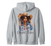 Cowgirl Vibes Melanin Cowgirls African American Sweat à Capuche