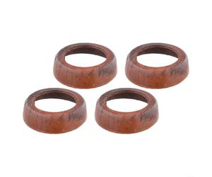 Cowhide Leather Pump Handle Cuffs 2 Inch Brown | 4-pack replacement cuffs, rich brown color, ample supply for daily use, seamless equipment integration