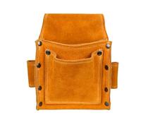 Cowhide Tool Storage Bag - 8 inch Tool Storage Pouch | Cowhide Organizer - Buckle Closure Leather Bag Durable Design Keeps Small Tools and Accessories Organized for Home Maintenance Use