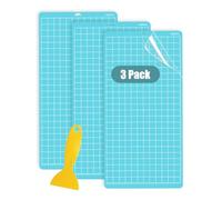 Cowhilan Lot de 3 Tapis de Découpe 30x60cm LightGrip pour Cricut, Tapis Adhésifs de Remplacement 12x24 pouces Compatibles avec Cricut Maker 3/Maker 4/Maker/Explore 3/4/One/Air/Air 2 avec Racloir
