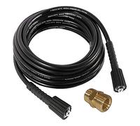 Cowhilan Tuyau de Lavage Haute Pression avec Connecteur M22 Tuyau de Remplacement pour Lavage Haute Pression Compatible avec Karcher Connexion M22-14, avec Adaptateur, 20M