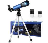 Cowiewie Télescope Astronomique Débutant pour Enfants - Télescopes 360/50mm Haute Définition pour Extérieur - Télescope Portable à Réfraction