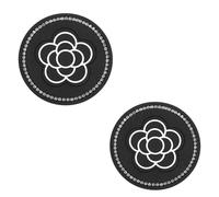 Cowijk-Porte-Gobelet De Voiture En Silicone Antidérapant,Clinquant En Cristal,Polymères De Gobelets De Voiture,Camélia,Auto,2 Pièces - Type 2pcs-C