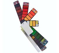 Cowling & Wilcox Lot de 42 aquarelles pliantes | Design unique en éventail | Comprend un pinceau, une palette et une éponge