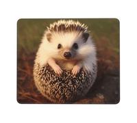 COWMGHLDFL Tapis de souris bébé hérisson pour souris sans fil, tapis de clavier d'ordinateur avec caoutchouc antidérapant, tapis de bureau carré pour bureau et ordinateur portable, 21,1 x 26,2 cm