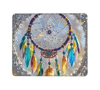 COWMGHLDFL Tapis de souris Cherry Dream Catcher Tapis de souris pour souris sans fil Tapis de clavier d'ordinateur avec caoutchouc antidérapant Tapis de bureau carré pour ordinateur portable de bureau