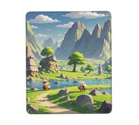 COWMGHLDFL Tapis de souris pour souris sans fil, tapis de clavier d'ordinateur avec caoutchouc antidérapant, tapis de bureau carré pour bureau et ordinateur portable, 21,1 x 26,2 cm