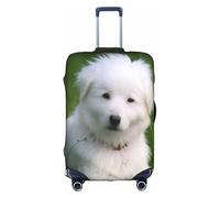 COWMMWOC Bichon On The Grass Housse de protection élastique pour valises de 45,7 à 81,3 cm | Housses de bagages lavables | Protection de valise de voyage, 3D, L