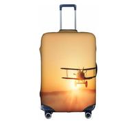 COWMMWOC Housse de protection élastique pour valises de 45,7 à 81,3 cm | Housse de protection lavable pour valise d'avion au coucher du soleil, 3D, M