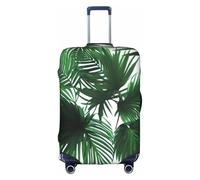 COWMMWOC Housse de protection élastique pour valises de 45,7 à 81,3 cm | Housse de protection lavable pour valises de voyage en feuille de palmier, 3D, L