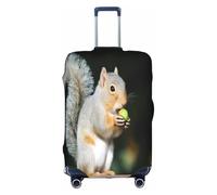 COWMMWOC Housse de protection élastique pour valises de 45,7 à 81,3 cm | Housse de protection lavable en forme d'écureuil mignon, 3D, L
