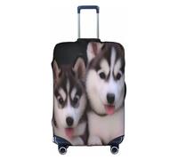 COWMMWOC Housse de protection pour chariot de chien, housse de protection élastique pour bagages de 45,7 à 81,3 cm, housse de bagage lavable | Protection de valise de voyage, 3D, L