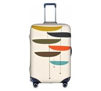 COWMMWOC Housse de protection pour valise à roulettes avec imprimé moderne du milieu du siècle, housse de protection élastique pour sacs de 45,7 à 81,3 cm | Housses de bagages lavables | Protection de