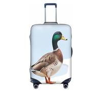 COWMMWOC Housse de protection pour valises de voyage - Motif canards colverts - Housse de protection élastique pour sacs de 45,7 à 81,3 cm - Lavable - Protection de valise de voyage, 3D, S