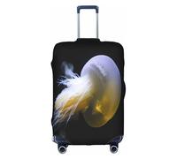 COWMMWOC Jellyfish Housse de protection pour valise de voyage élastique pour sacs de 45,7 à 81,3 cm | Housses de bagages lavables | Protection de valise de voyage, 3D, L