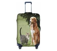 COWMMWOC Lovely Dogs Housse de protection élastique pour valises de 45,7 à 81,3 cm | Housses de bagages lavables | Protection de valise de voyage, 3D, S