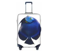 COWMMWOC Marine Life Housse de protection élastique pour valises de 45,7 à 81,3 cm | Housses de bagages lavables | Protection de valise de voyage, 3D, M