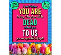 Coworker Leaving Farewell Word Search: A Funny & Sarcastic Going Away Present For Women & Men