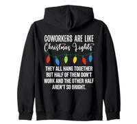 Coworkers are Like Christmas Lights Funny Coworker Christmas Sweat à Capuche