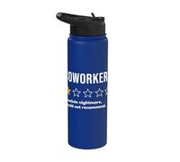 Coworkers One Star Absolute Nightmare ne recommanderait pas Stainless Steel Insulated Water Bottle