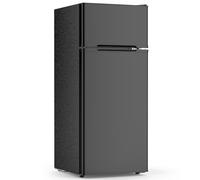 COWSAR - Réfrigérateur de 4,5 mètres cubes avec congélateur, réfrigérateur compact 2 portes avec 2 étagères amovibles, thermostat réglable à 3 niveaux, réfrigérateur de bureau commercial pour