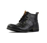 COWSDELLA homme cuir vintage Bottes Boots de Moto bottines hommes Chukka en retro décontractées CD-6015-2-Vintage Black, US9(EU42)