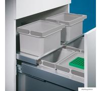 Cox Base Einzeleimer, les Collecteurs de Déchets pour Frontauszüge, Anthracite