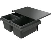 Cox Stand-UP® 250 S/600-3, système de collecte des déchets, sans couvercle anthracite, H 235 mm