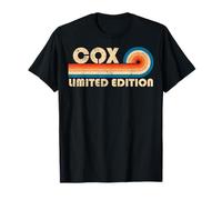 COX Surname Retro Vintage 80s 90s Birthday Reunion T-Shirt