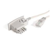 COXBOX Câble DSL Fritzbox, Speedport, Easybox - Câble TAE RJ45 blanc - Câble routeur VDSL ADSL avec signature galvanique pour une protection efficace contre les interférences