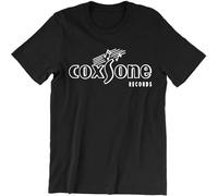 Coxsone Records Record Label Reggae Dub Roots Studio One Ska Music Unisex T-Shirt Printed Tee Graphic Top Men Black Shirt S