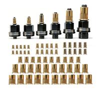 Coxyzoxy 6 Écrous à Riveter, 60 Insert Fileté Metal M3, M4, M5, M6, M8, M10 | pour Outil à Écrous à Riveter, Riveteuse Manuelle, Pince à Écrous à Riveter, Tôle, Aluminium, Voiture