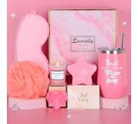 COYBTO Cadeau Fete des Meres, 16oz Weinbecher Edelstahl, Ensemble De Bain, Coffret Fete des Mere, Cadeau Mère pour Nouvelle Maman, Future Maman, Anniversaire, Fête des Mères