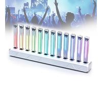 COYEUX 12 Tube RGB Music Rhythm Sync Light, Ound Pickup Lamp, with Dynamic/Color Adjustable, for Desktop, Studio, Decor Gift