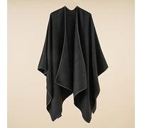 COYEUX Châle Femme Écharpe Cape Foulard Chaud Large Long Grand Polaire Cape Elégant Couleur Unie Tricot Ouverture Châle Automne et Hiver