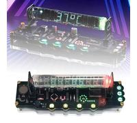 COYEUX Horloge À Tubes Nixie IV18, Horloge À Tubes Fluorescents, Affichage Heure/Date/température, Effets Visuels Colorés, Horloge De Bureau Cyberpunk À Offrir, pour Le Bureau Ou La Maison